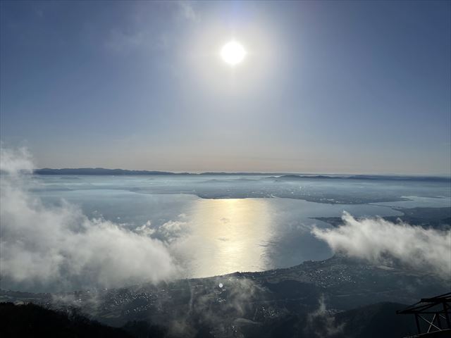蓬莱山から琵琶湖