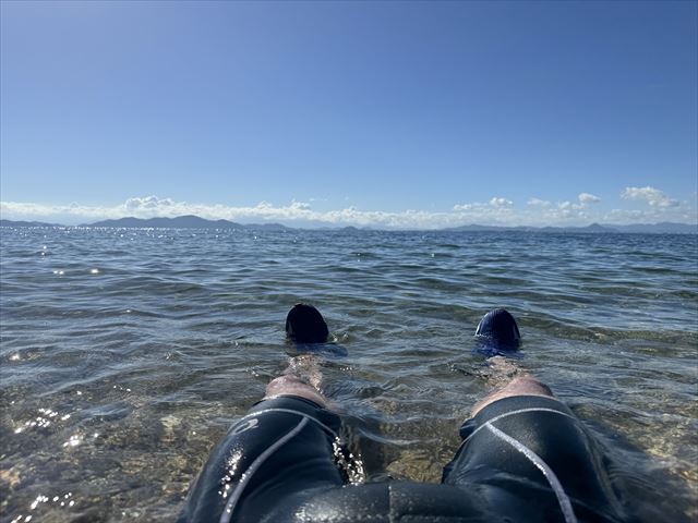志賀駅の浜でアイシング