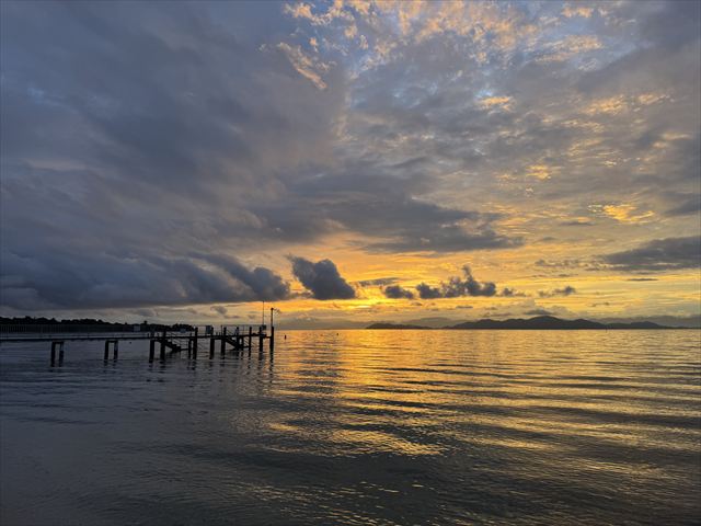 琵琶湖の朝